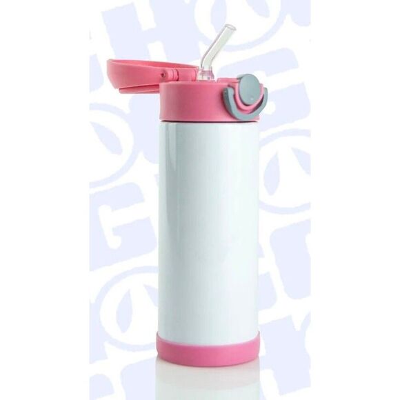 Peppa Pig Toddler Sublimation Reusable Tumbler with Straw,Sz 12 oz Pink, Yellow - Picture 5 of 7